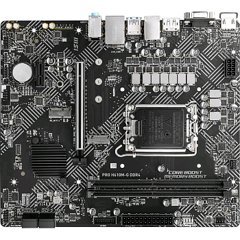 Материнские платы MSI PRO H610M-G DDR4 — фото, цена, купить