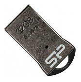 Флэш память USB 32GB Silicon Power Touch T01 SP032GBUF2T01V1K USB2.0 черный/серебристый — фото, цена, купить
