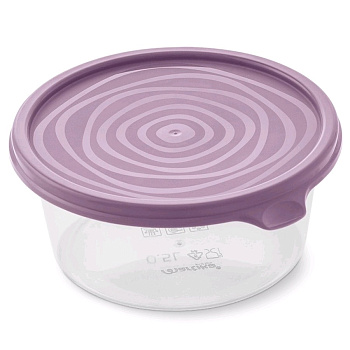 Посуда для микроволновки Контейнер пл. 0,5л круглый "Сальваре"колор С222КОЛ — фото, цена, купить