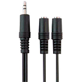 Видеокабели и переходники Аудиокабель (3.5mm Jack M - 2x3.5mm Jack F) 1.5 м Belsis BA1108 — фото, цена, купить