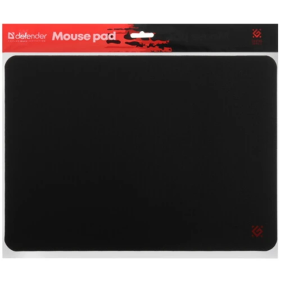 Коврики для мыши Defender Black S 250*350*3 мм, ткань+резина 50017 от магазина Zakaz43