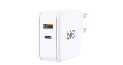 Адаптер для телефона Bion GaN, USB-A + USB-C, PowerDelivery, 65 Вт, белый [BXP-GAN-PD-AC-65W]  от магазина Zakaz43