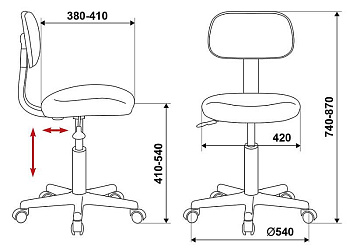 Стулья и Кресла Бюрократ CH-1201NX/BLACK черный — фото, цена, купить
