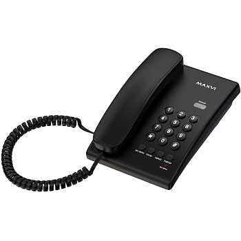 Телефоны проводные Maxvi CS-02 black — фото, цена, купить