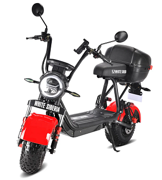 Электроскутер White Siberia Mini R 2.0 1200W Red — фото, цена, купить