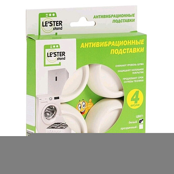 Аксессуары для подключения LS-001 АНТИВИБРАЦИОННЫЕ ПОДСТАВКИ ДЛЯ СМ И ПММ, ЦВЕТ БЕЛЫЙ (КОМПЛ) — фото, цена, купить