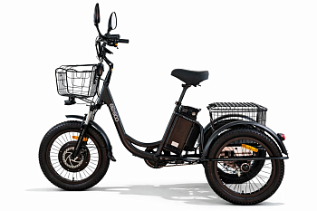 Электротрицикл Eltreco Porter Fat 700 Черный матовый — фото, цена, купить