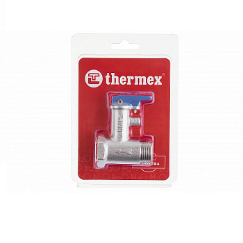 Водонагреватели Клапан предохранительный THERMEX 1/2", 6 бар, с ручкой (блистер) — фото, цена, купить