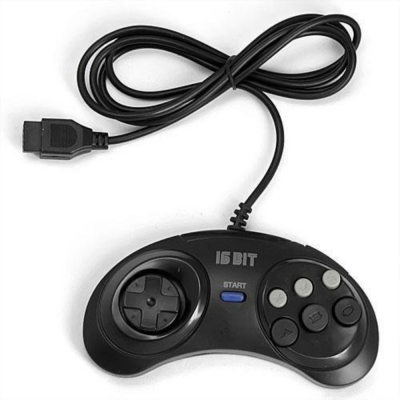 Игры и развлечения SEGA 16bit Controller Hamy Black Controller Hamy Black от магазина Zakaz43