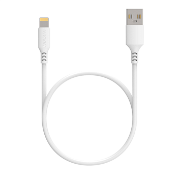 Кабель USB USB  2.0  AM/Lightning 1м Maxvi MC-A03 white — фото, цена, купить