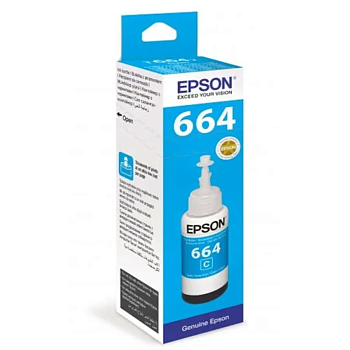 Чернила Epson Original T6642 C13T664298 Cyan для L100 70ml — фото, цена, купить