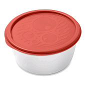 Посуда для микроволновки Контейнер пл. 1,4л круглый низкий многофункциональный №4 С257 — фото, цена, купить