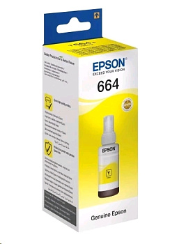 Чернила Epson Original T6644 C13T66444A Yellow для L100 70ml — фото, цена, купить