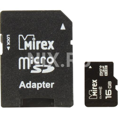 Карты памяти micro SDHC 16GB Class 10 Mirex + adapter (13613-AD10SD16) 13613-AD10SD16 от магазина Zakaz43