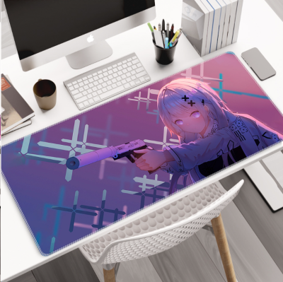 Коврики для мыши Игровой коврик для мышки большой, аниме CS. Размер 800х300x3  (Принцесса CS фиолетовый) Принцесса CS фиолетовый от магазина Zakaz43