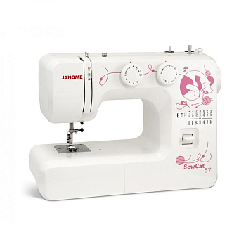 Швейные машины Janome Sew Cat 57 белый/рисунок — фото, цена, купить