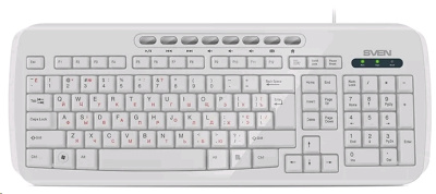 Клавиатуры SVEN KB-C3050 БЕЛАЯ SV-017231 от магазина Zakaz43