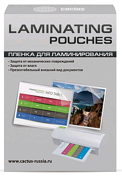Для ламинаторов Cactus 125МКМ A7 (100ШТ) ГЛЯНЦЕВАЯ 75X105ММ CS-LPGA7125100 — фото, цена, купить