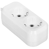 Сетевые фильтры Defender R320 16 А, 2 м, 2 розетки, заземление, белый — фото, цена, купить