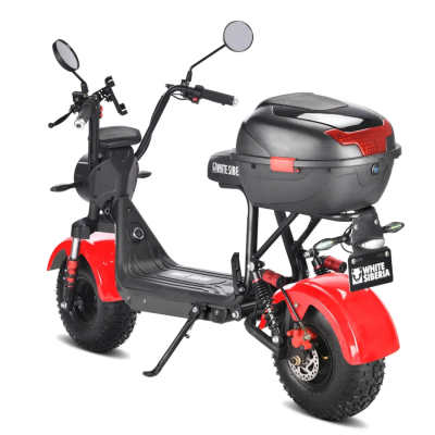 Электроскутер White Siberia Mini R 2.0 1200W Red  от магазина Zakaz43