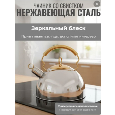 Чайники для плиты Mallony DJB-3427 со свистком 910070 от магазина Zakaz43