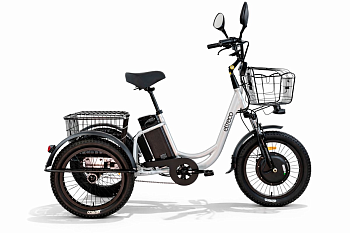 Электротрицикл Eltreco Porter Fat 700 серебристый матовый — фото, цена, купить
