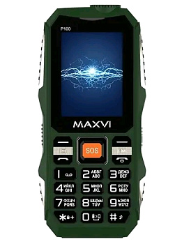 Сотовые телефоны Maxvi P100 green — фото, цена, купить
