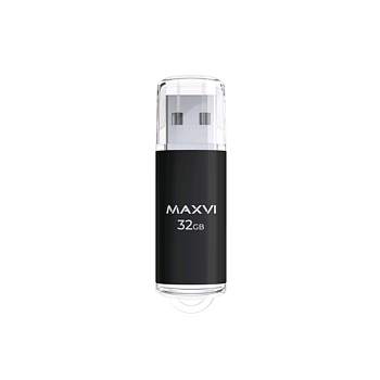 Флэш память USB 32GB Maxvi MP black (FD32GBUSB20C10MP) — фото, цена, купить
