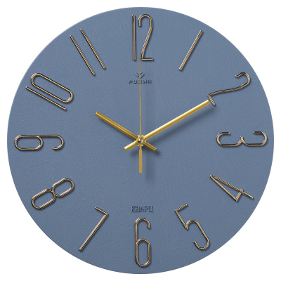Интерьерные часы Рубин круг пластик d30 Классика корпус синий с золотом 3010-005 3010-005 от магазина Zakaz43