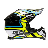 Мотошлемы GSB XP-20 MO DESIGN BLUE/GIALLO (1.2), M *Уценка — фото, цена, купить