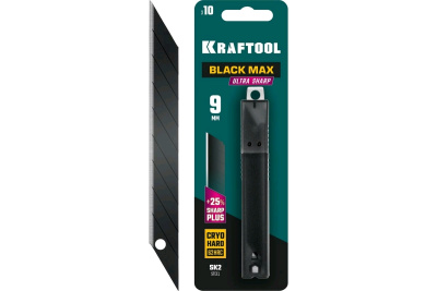 Ножи Лезвие 9 сегментов,10шт. "BLACK MAX" (Kraftool)  от магазина Zakaz43