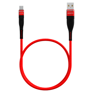 Кабель USB USB  2.0  AM/Micro 1м Maxvi MC-05M red — фото, цена, купить