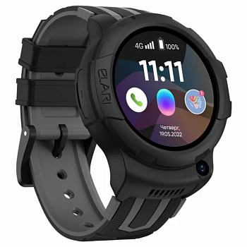 Смарт-часы и браслеты Elari 4G Wink Android 8.1. Black *Уценка SN: EL10301284001625 — фото, цена, купить