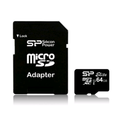 Карты памяти micro SDXC 64Gb Class10 Silicon Power SP064GBSTXBV1V20SP Elite + adapter SP064GBSTXBV1V20SP от магазина Zakaz43