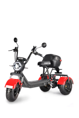Электротрицикл White Siberia Trike Mini Red 1500W  от магазина Zakaz43