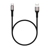 Кабель USB USB  2.0  AM/TypeC 1м Maxvi MC-21T black-grey — фото, цена, купить