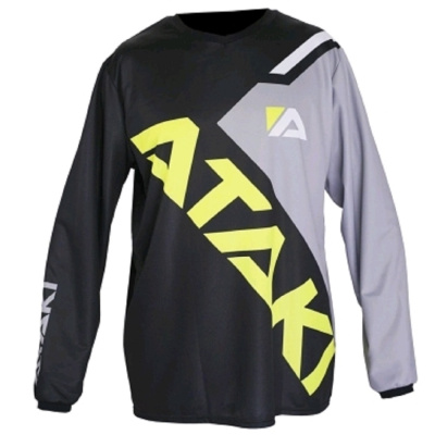 Мотоджерси ATAKI Impact (черный/серый/Hi-Vis желтый, XS, 6430427-713-9989) 6430427-713-9989 от магазина Zakaz43