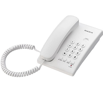 Телефоны проводные Maxvi CS-02 white — фото, цена, купить