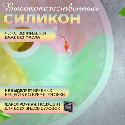 Формы для выпечки и противни ATA HOME Форма для выпечки кексов силиконовая 24см 513-385 NNOS-33 513-385 от магазина Zakaz43