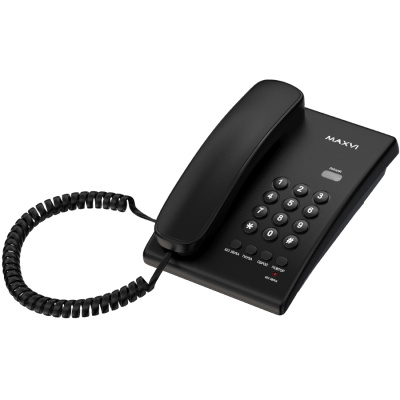 Телефоны проводные Maxvi CS-02 black 5563 от магазина Zakaz43