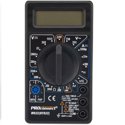 Мультитестер Мультиметр Proconnect M832 (DT832)  M832 от магазина Zakaz43