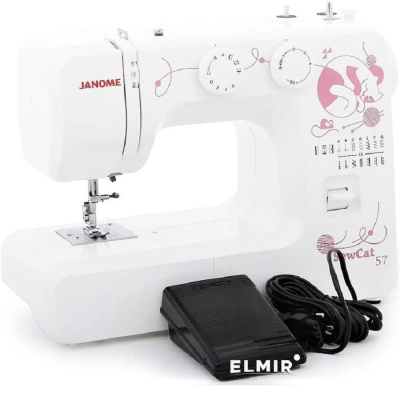 Швейные машины Janome Sew Cat 57 белый/рисунок SEW CAT 57 от магазина Zakaz43